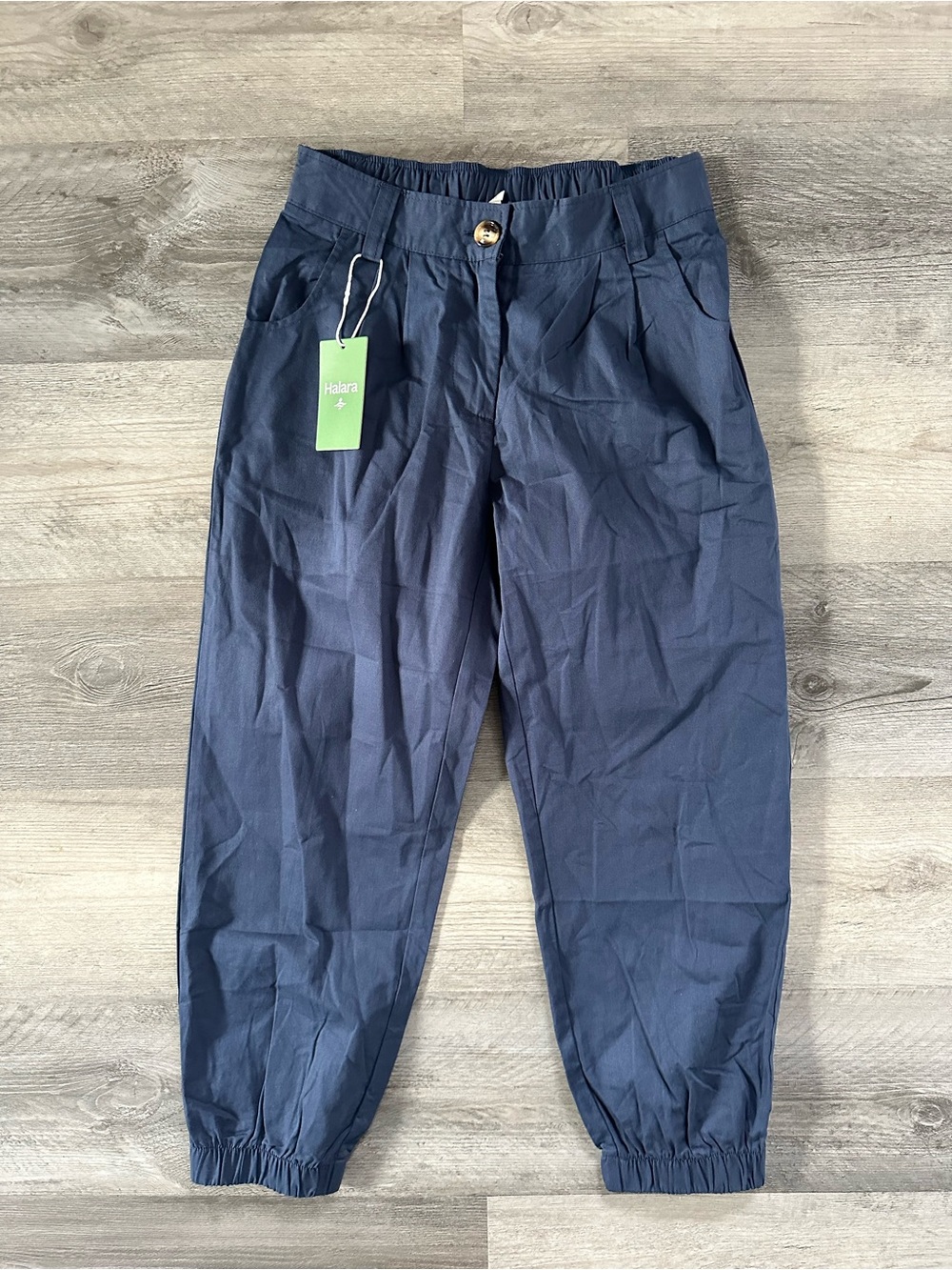 ✨ NEW Halara Navy Blue Cotton Cargo Joggers